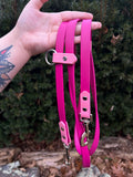 Magenta & bubblegum hands free leash