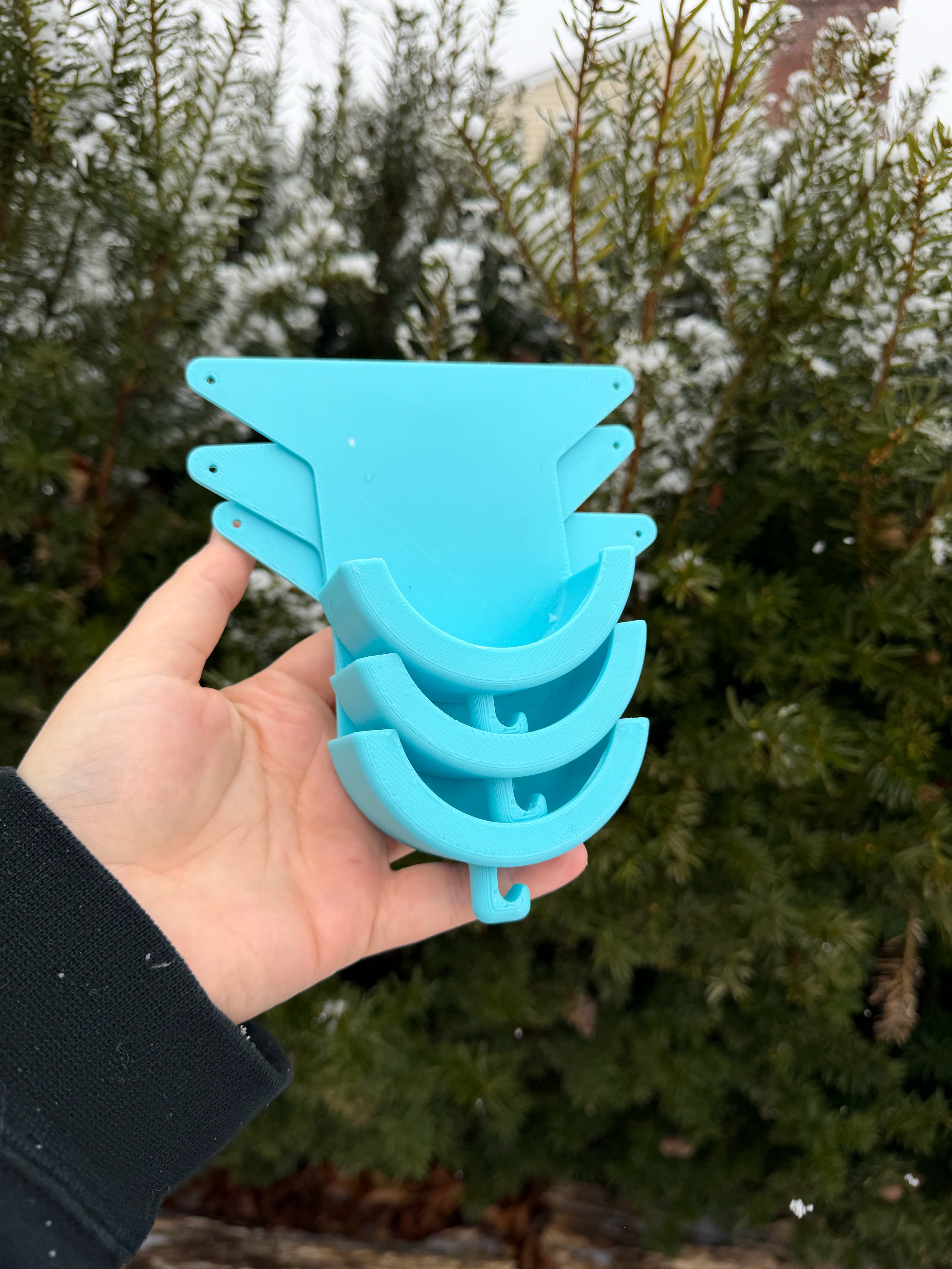 Blue e-collar ruffland door mount